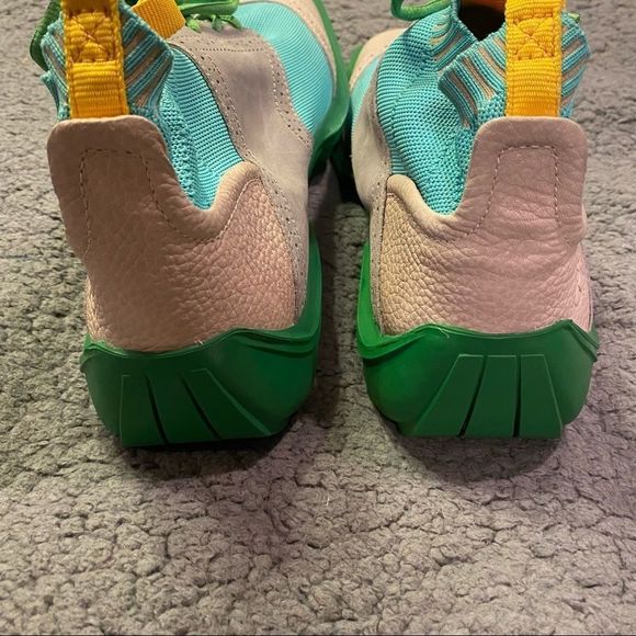 John Fluevog Aqua and Lime Sneakers - Picture 4 of 12